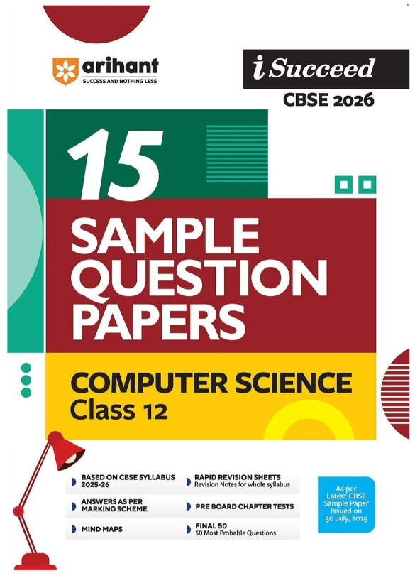 Arihant Computer Science Sample Question Papers, Class 12